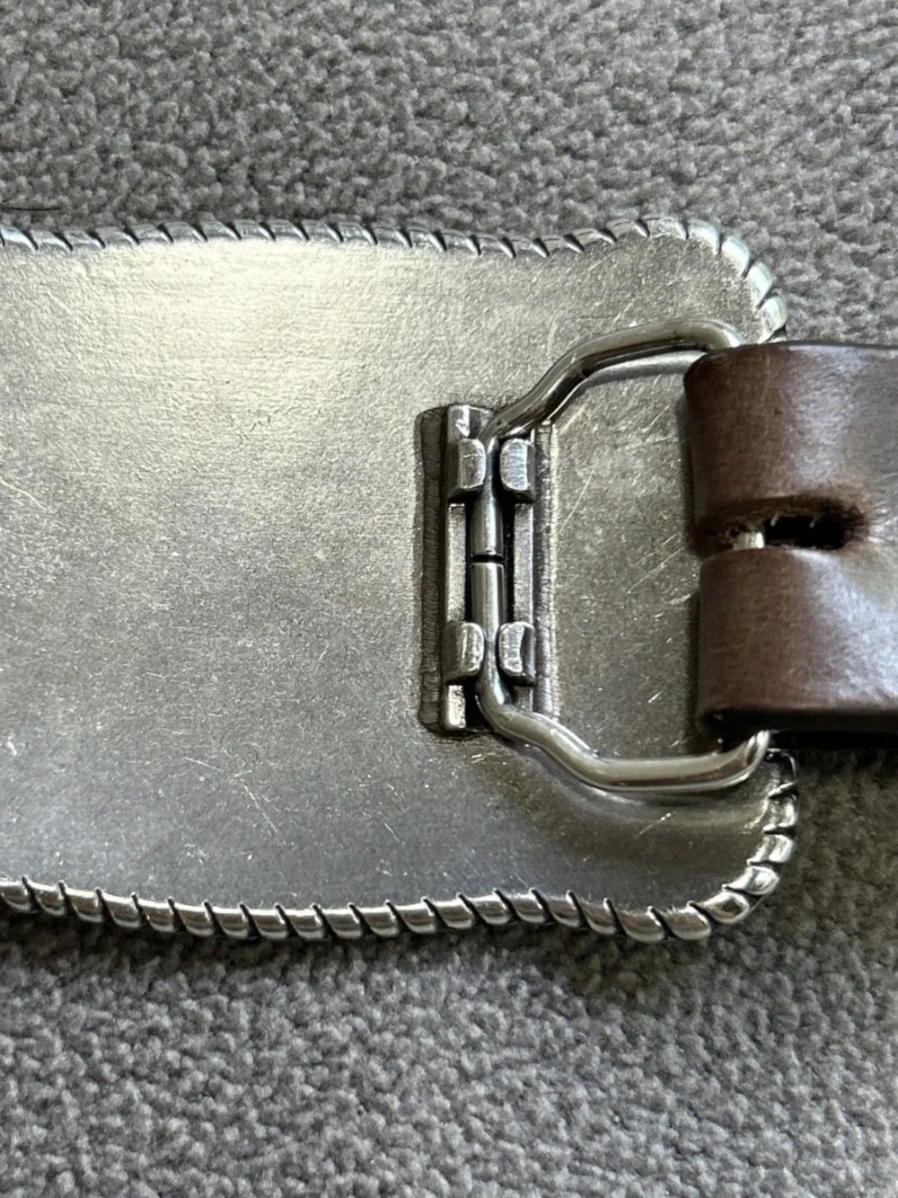 Tony Lama Kid’s Cowboys & Indians Belt Dark Brown Tooled Leather & Buckle 28